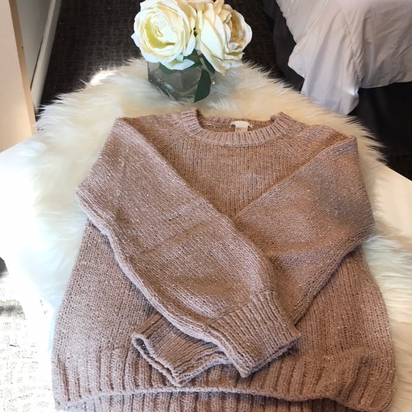 H&M Sweaters - NWT Pink shimmer Sweater
